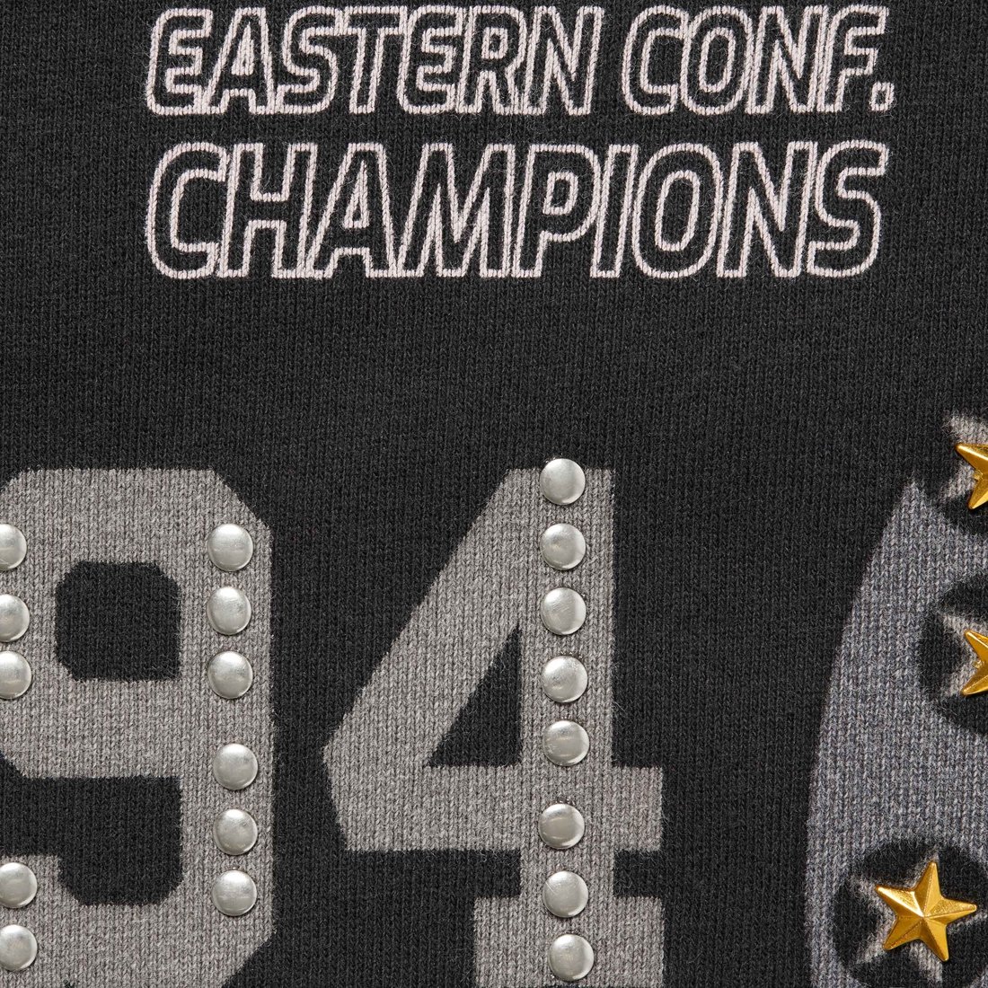 Details on Champions Studded Hooded Sweatshirt Black from fall winter
                                                    2024 (Price is $188)