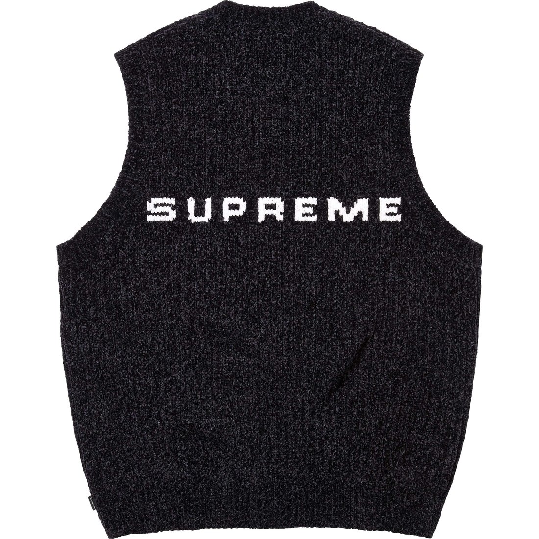 Details on Chenille Sweater Vest Black from fall winter
                                                    2024 (Price is $138)