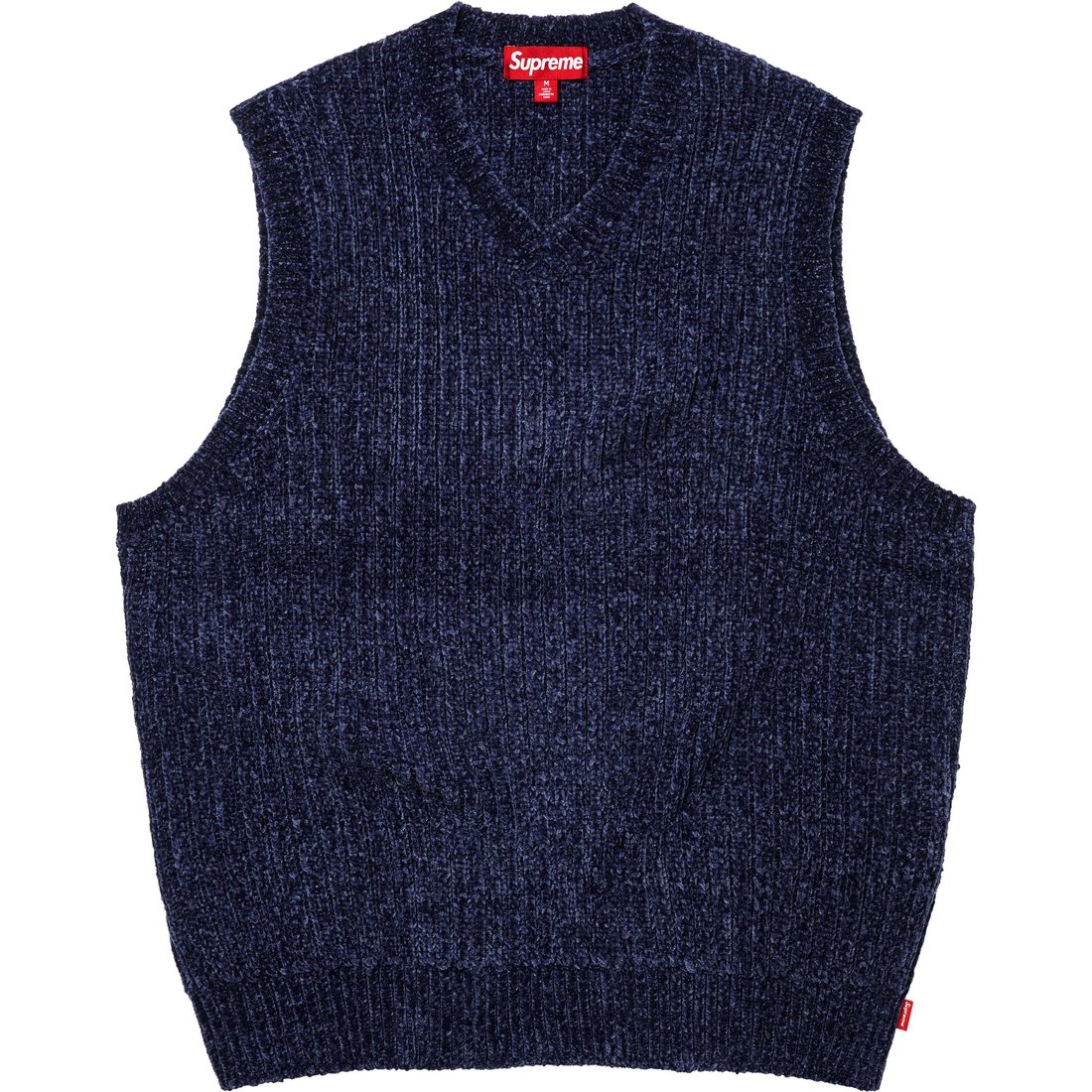 Details on Chenille Sweater Vest Navy from fall winter
                                                    2024 (Price is $138)