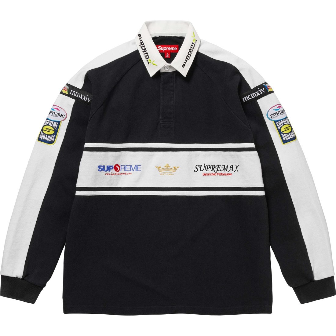 Details on Chest Stripe Rugby Black from fall winter
                                                    2024 (Price is $148)