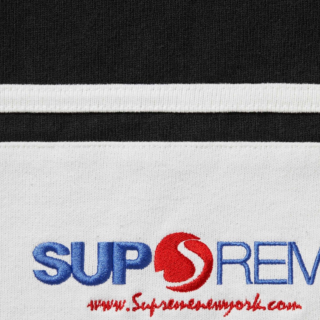 Details on Chest Stripe Rugby Black from fall winter
                                                    2024 (Price is $148)