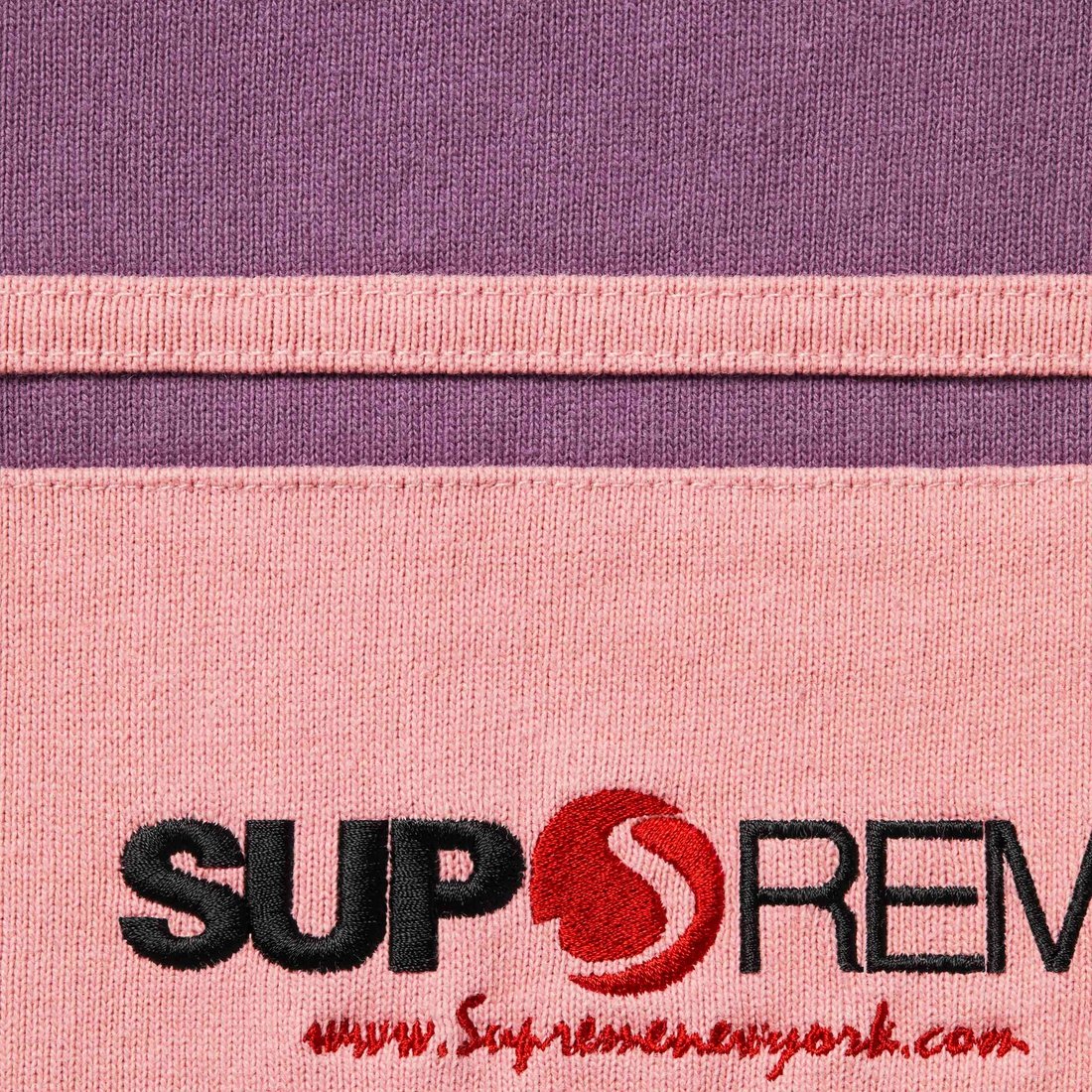 Details on Chest Stripe Rugby Purple from fall winter
                                                    2024 (Price is $148)