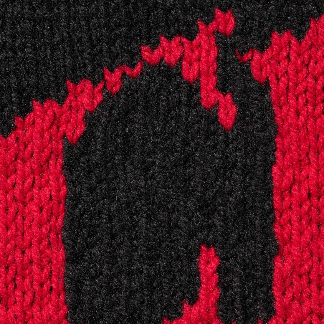 Details on Child Of Hell Cowichan Sweater Black from fall winter
                                                    2024 (Price is $548)