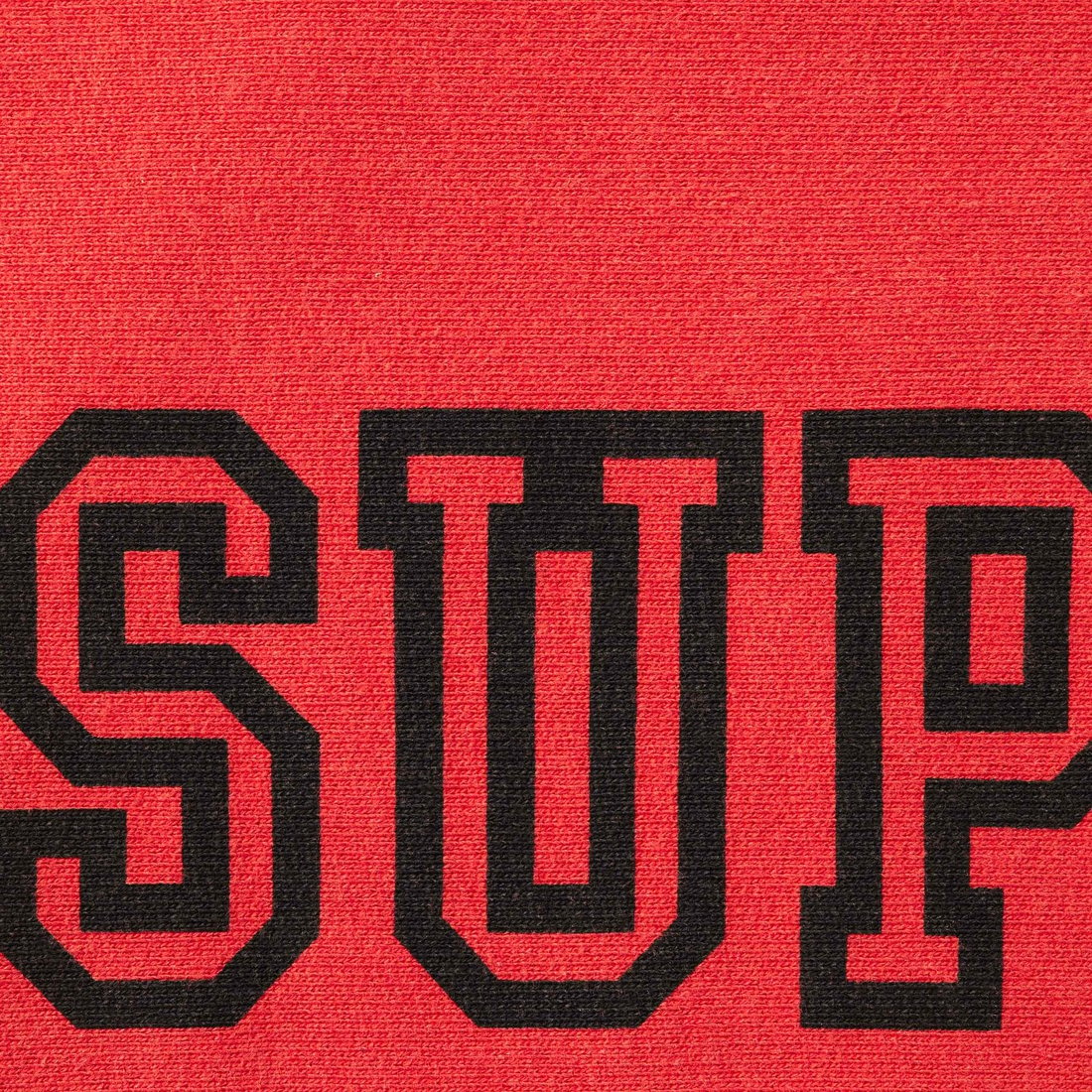 Details on Collegiate Sleeve Hooded Sweatshirt Burnt Red from fall winter
                                                    2024 (Price is $158)