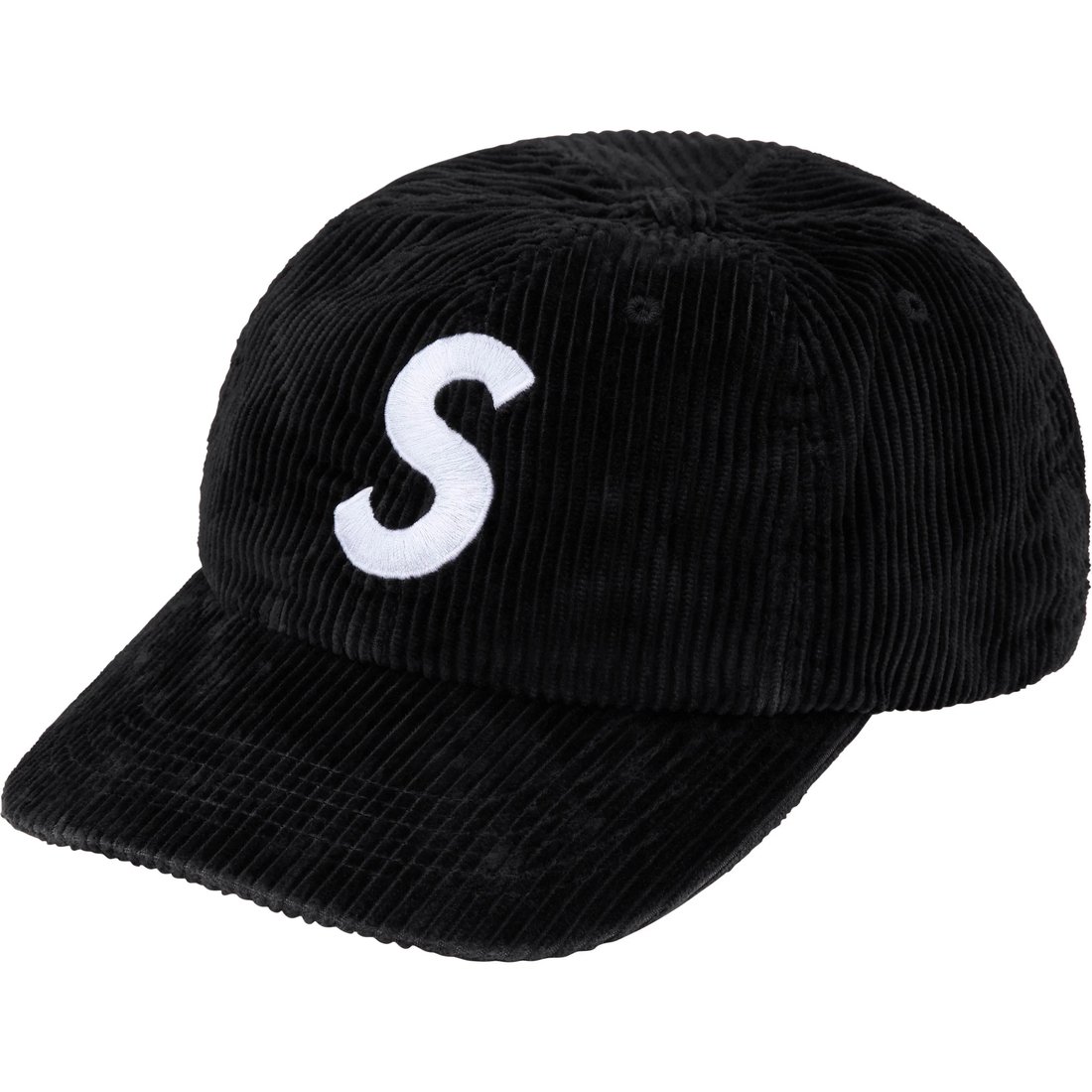 Details on Corduroy S Logo 6-Panel Black from fall winter
                                                    2024 (Price is $58)