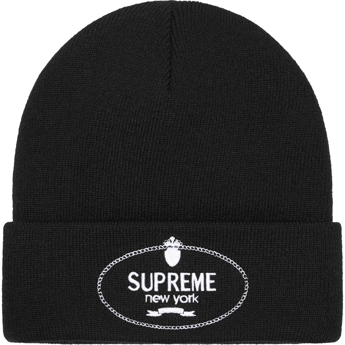 Details on Crest Beanie Black from fall winter
                                                    2024 (Price is $40)