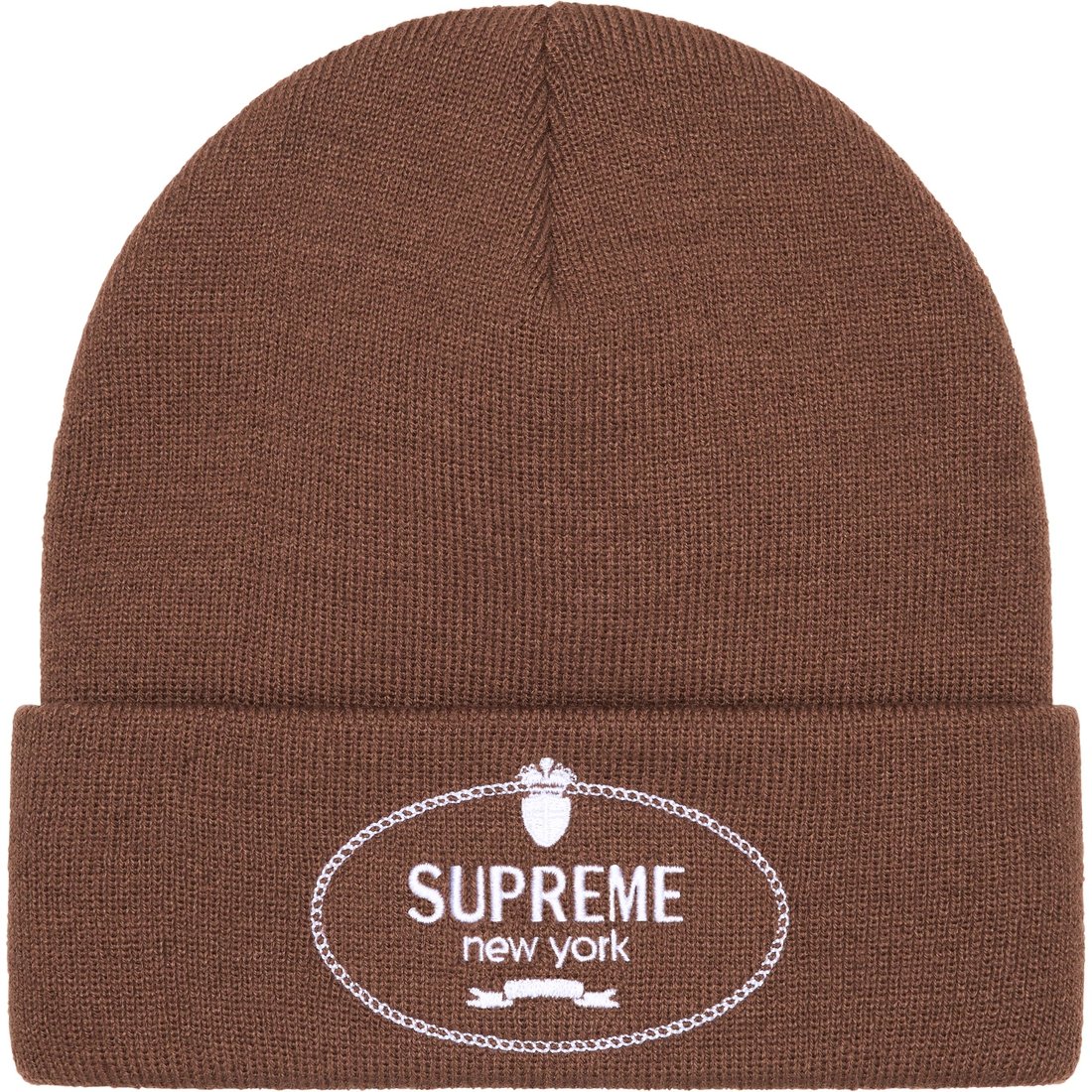 Details on Crest Beanie Brown from fall winter
                                                    2024 (Price is $40)