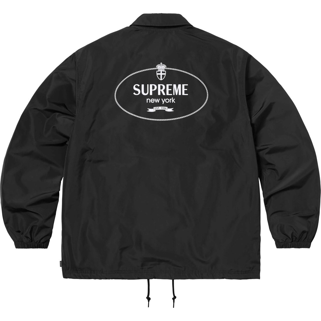 Details on Crest Coaches Jacket Black from fall winter
                                                    2024 (Price is $148)