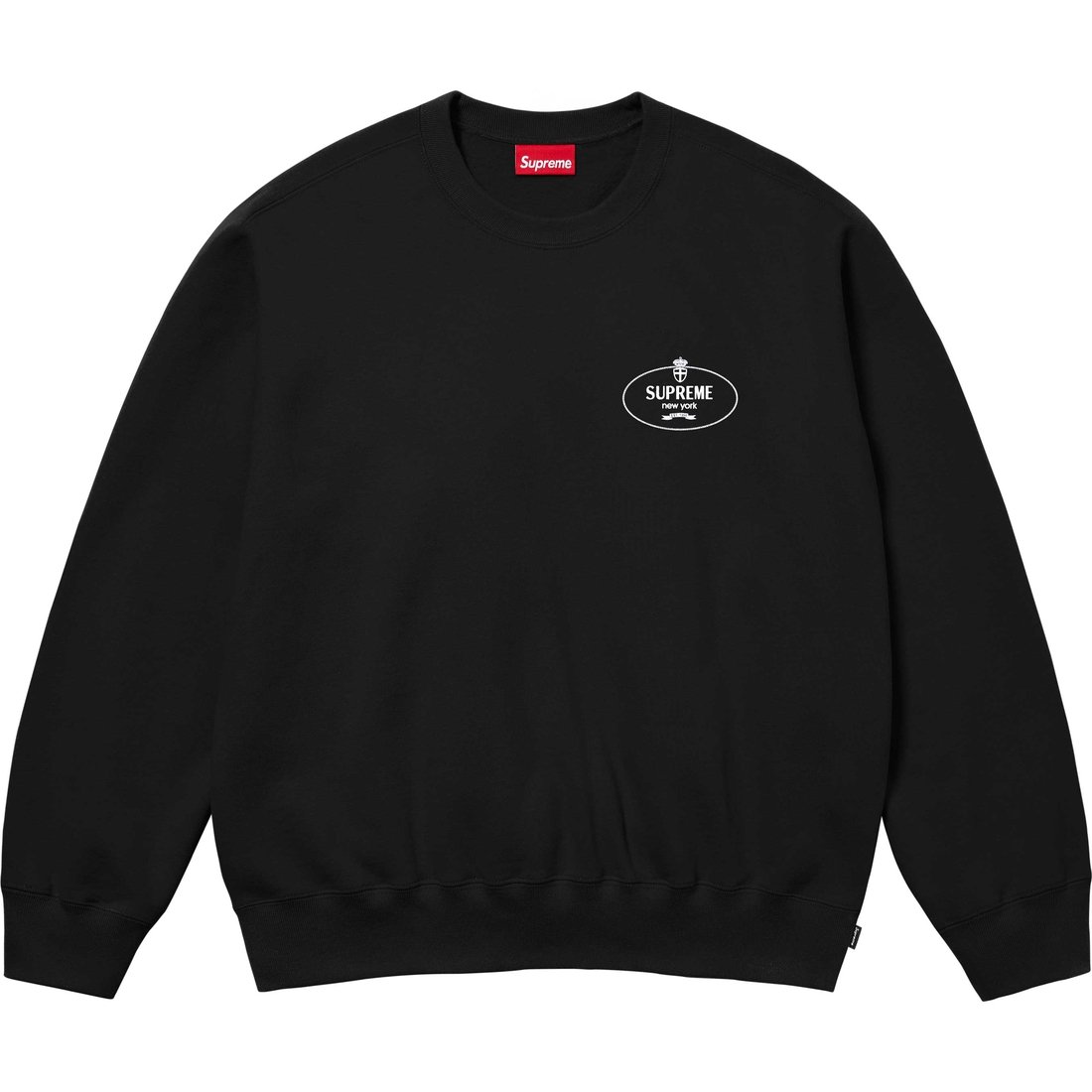 Details on Crest Crewneck Black from fall winter
                                                    2024 (Price is $148)