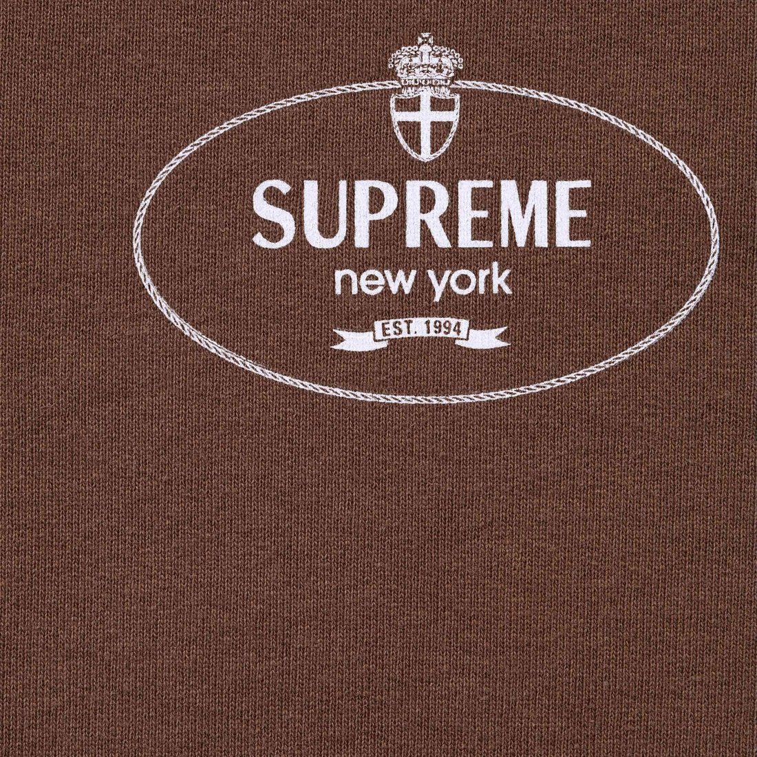 Details on Crest Crewneck Brown from fall winter
                                                    2024 (Price is $148)