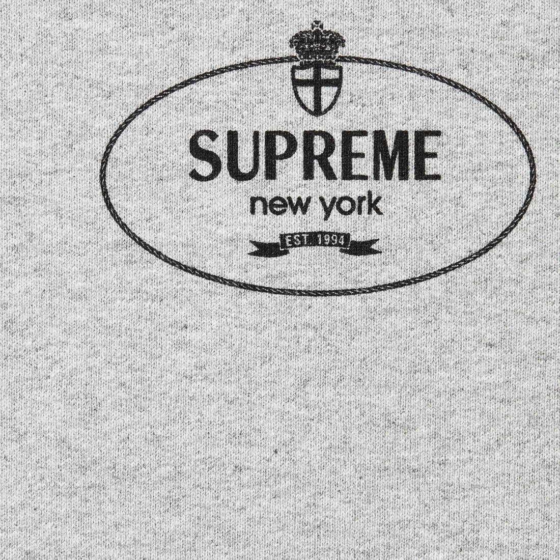 Details on Crest Crewneck Heather Grey from fall winter
                                                    2024 (Price is $148)