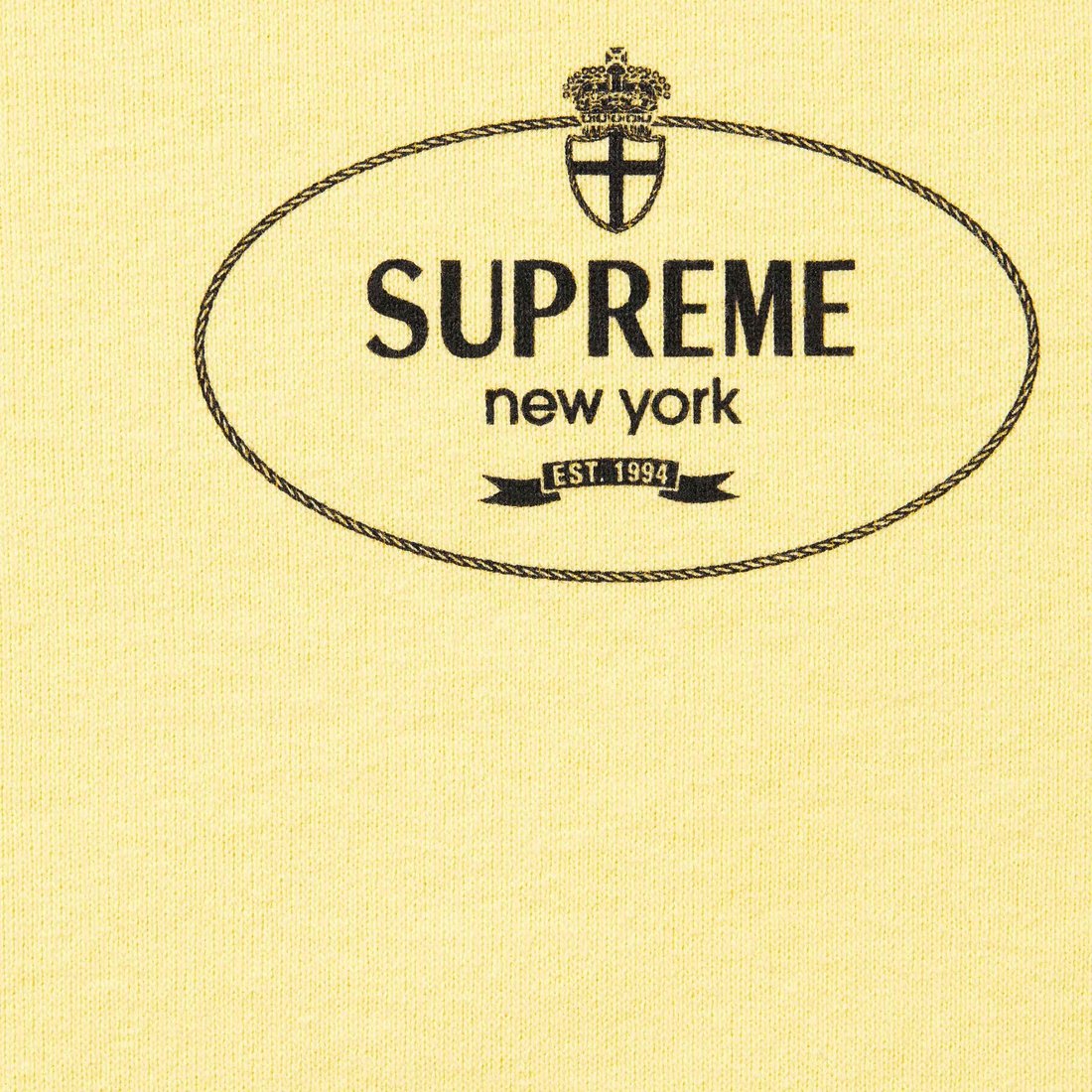 Details on Crest Crewneck Light Yellow from fall winter
                                                    2024 (Price is $148)