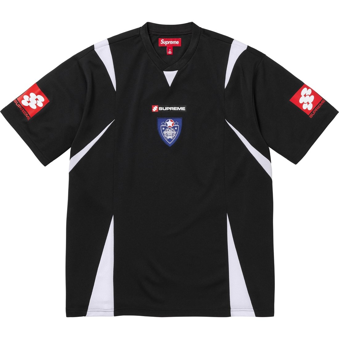 Details on Crest Soccer Jersey Black from fall winter
                                                    2024 (Price is $98)