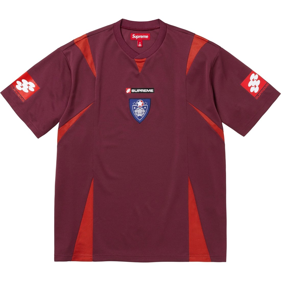 Details on Crest Soccer Jersey Maroon from fall winter
                                                    2024 (Price is $98)