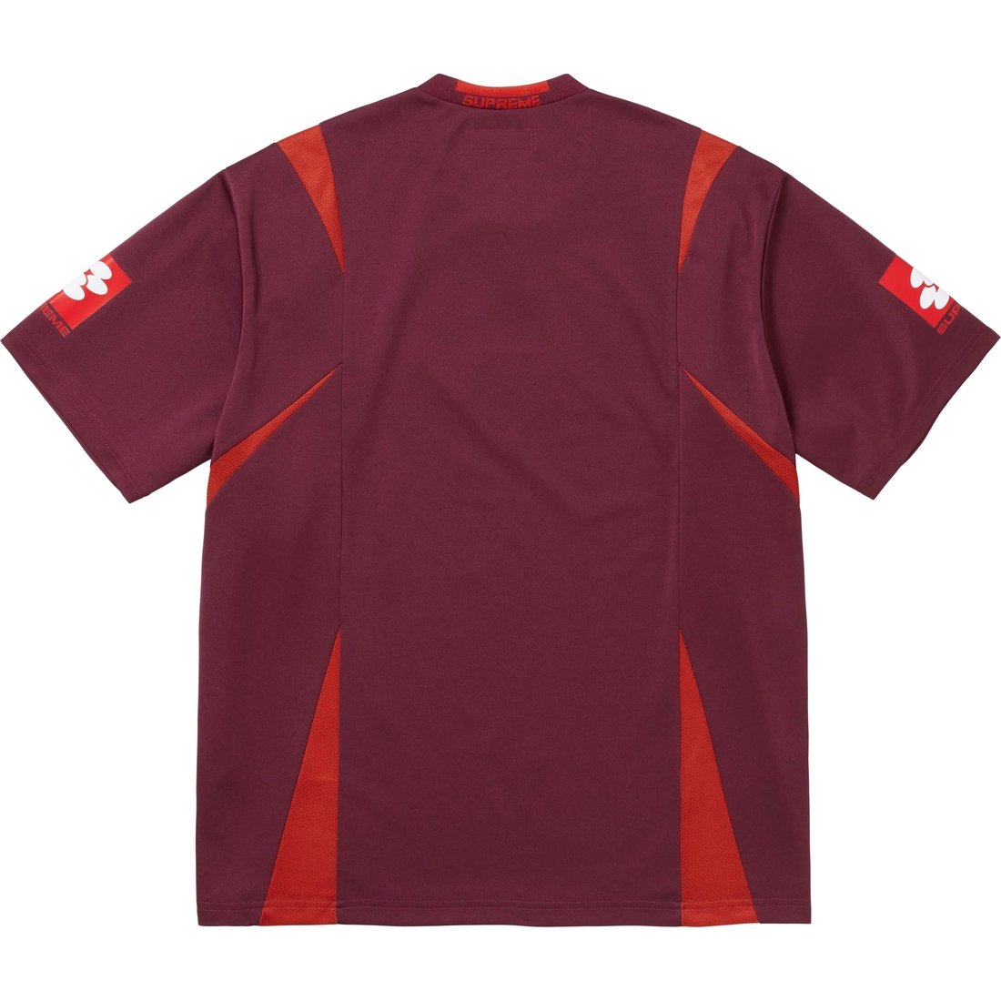 Details on Crest Soccer Jersey Maroon from fall winter
                                                    2024 (Price is $98)