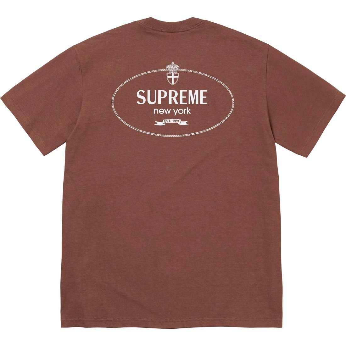 Details on Crest Tee Brown from fall winter
                                                    2024 (Price is $40)