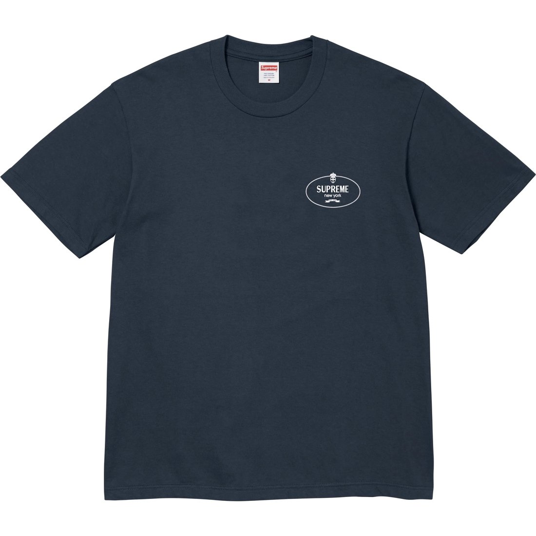 Details on Crest Tee Navy from fall winter
                                                    2024 (Price is $40)