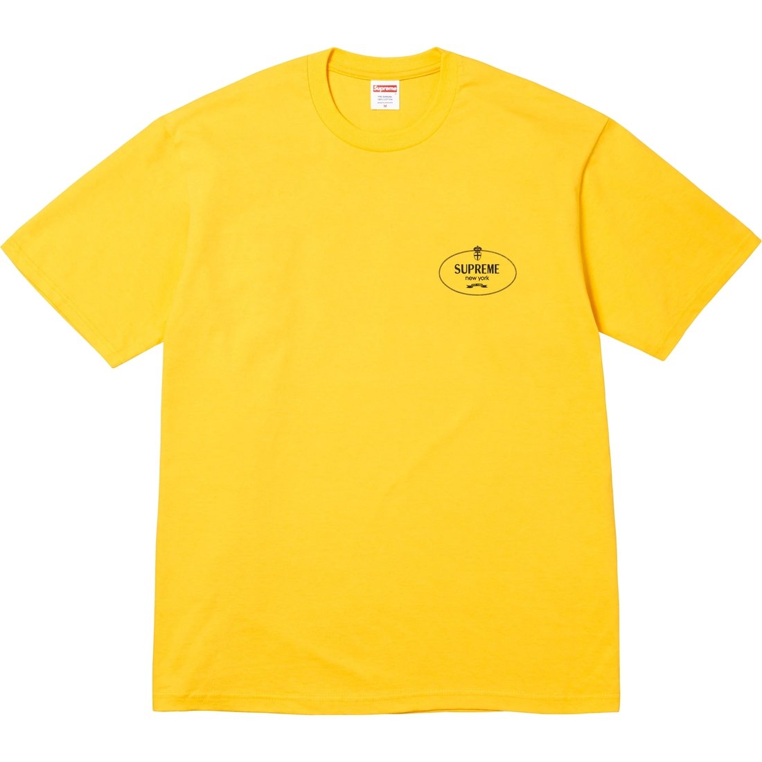 Details on Crest Tee Yellow from fall winter
                                                    2024 (Price is $40)