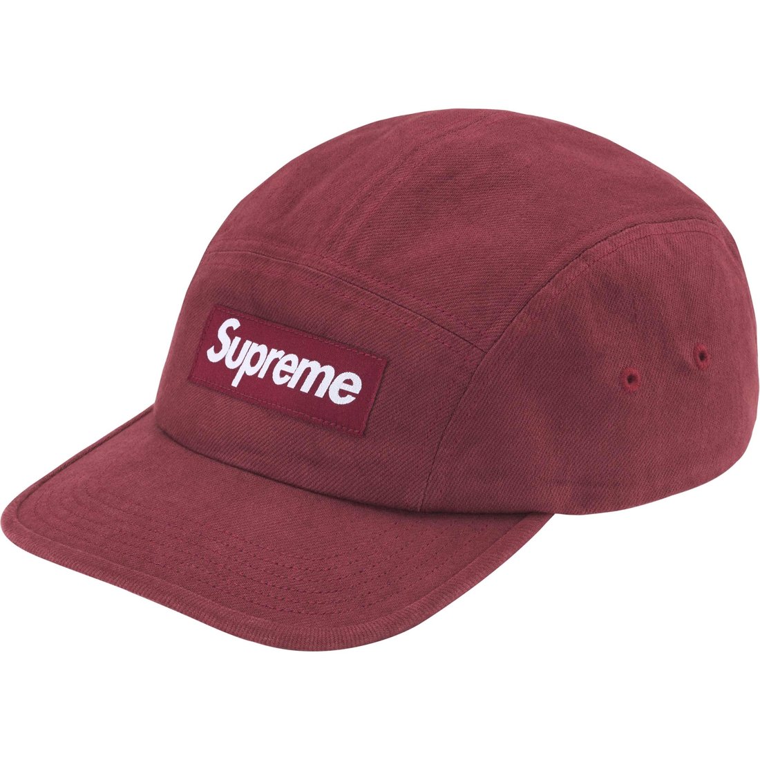 Details on Denim Camp Cap Red from fall winter
                                                    2024 (Price is $48)