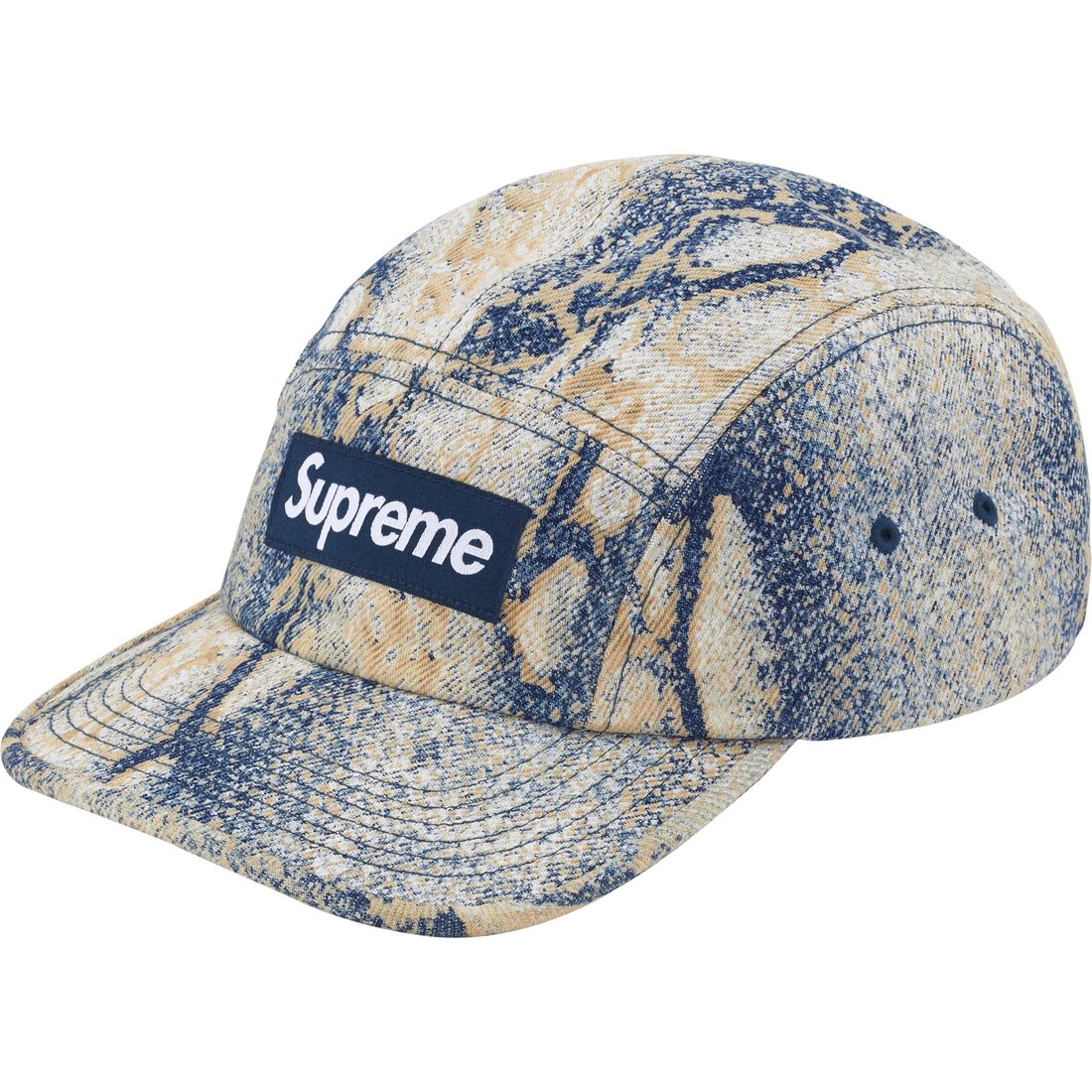 Details on Denim Camp Cap Snake from fall winter
                                                    2024 (Price is $48)