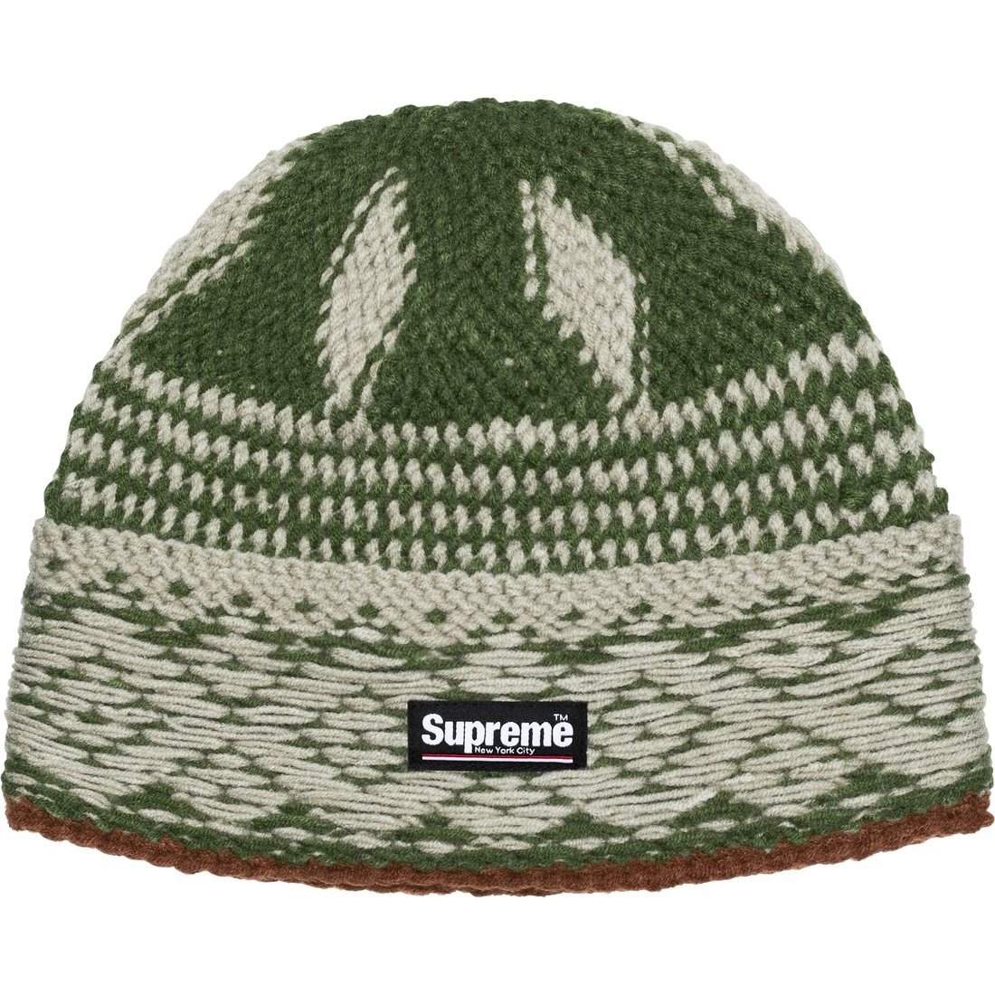 Details on Diamond Beanie Green from fall winter
                                                    2024 (Price is $40)