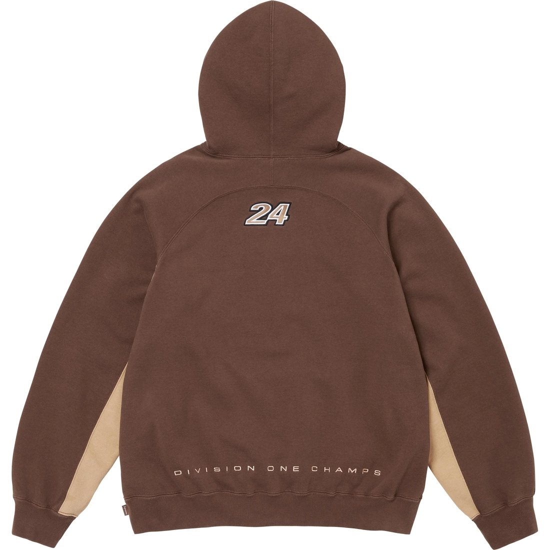 Details on Division Hooded Sweatshirt Brown from fall winter
                                                    2024 (Price is $168)