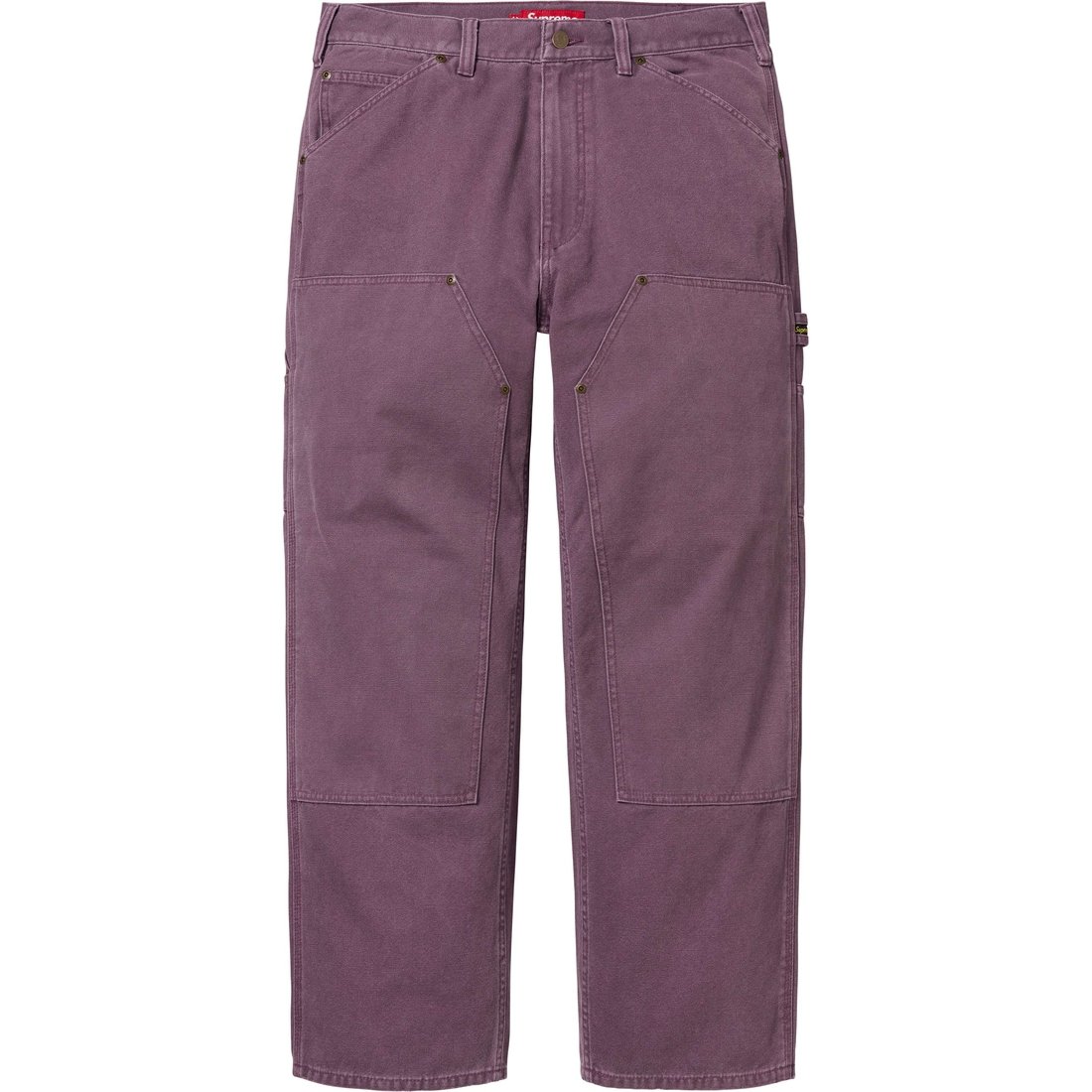 Details on Double Knee Painter Pant Dusty Purple from fall winter
                                                    2024 (Price is $178)