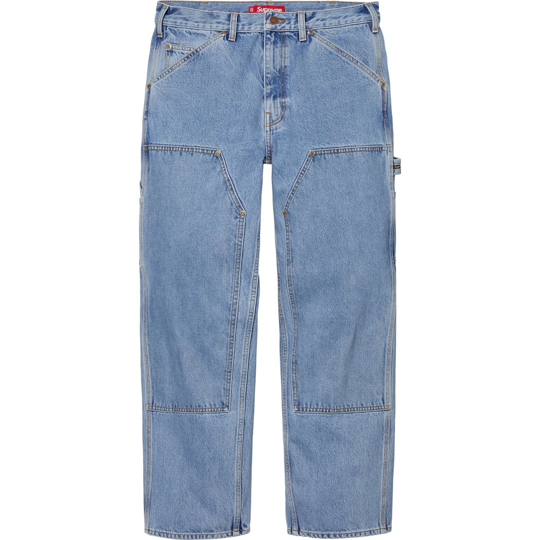 Details on Double Knee Painter Pant Washed Indigo from fall winter
                                                    2024 (Price is $178)