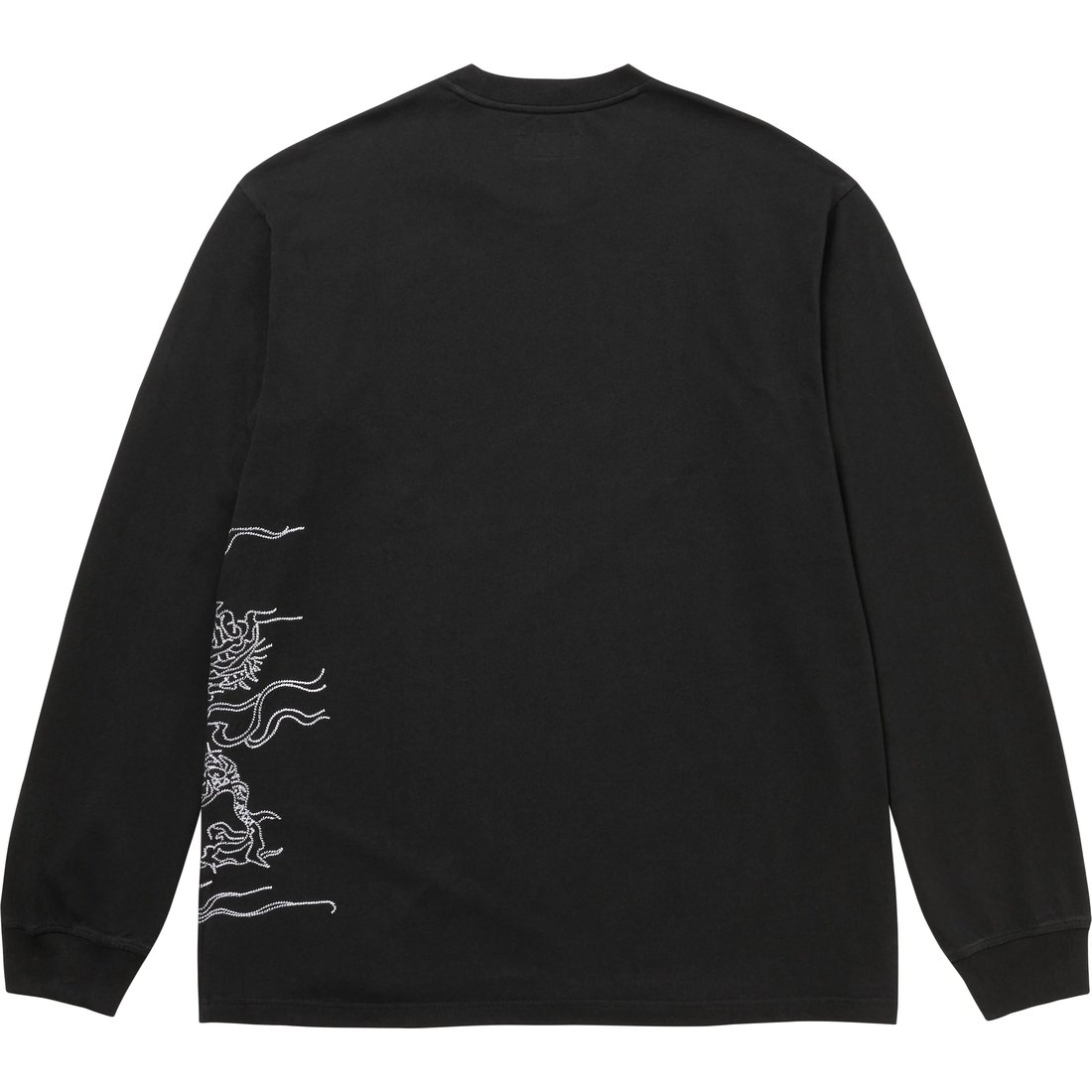 Details on Dragon Embroidered L S Top Black from fall winter
                                                    2024 (Price is $98)