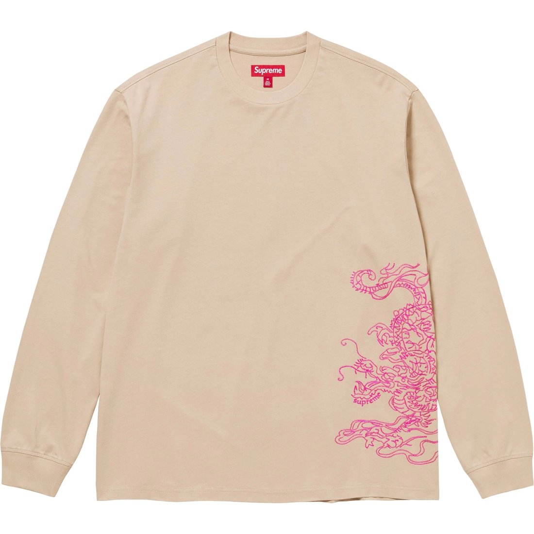 Details on Dragon Embroidered L S Top Khaki from fall winter
                                                    2024 (Price is $98)