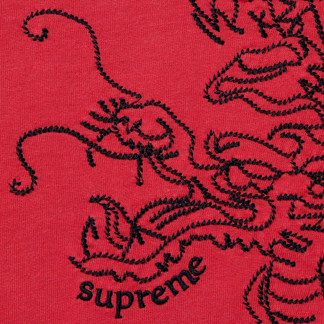 Details on Dragon Embroidered L S Top Red from fall winter
                                                    2024 (Price is $98)