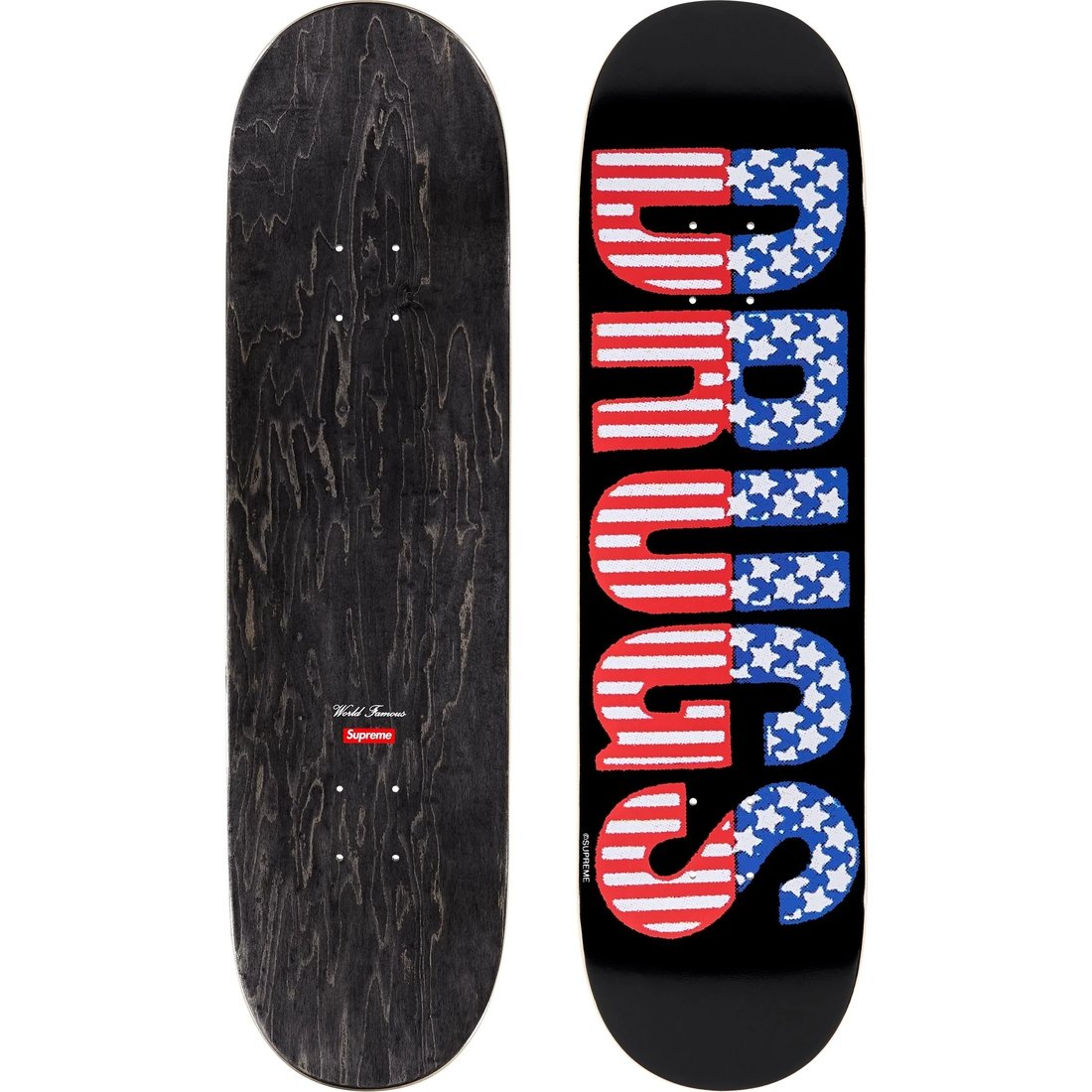 Details on Drugs Skateboard Black - 8.25" x 32" from fall winter
                                                    2024 (Price is $60)