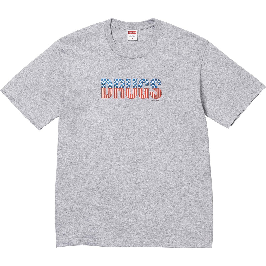 Details on Drugs Tee Heather Grey from fall winter
                                                    2024 (Price is $40)