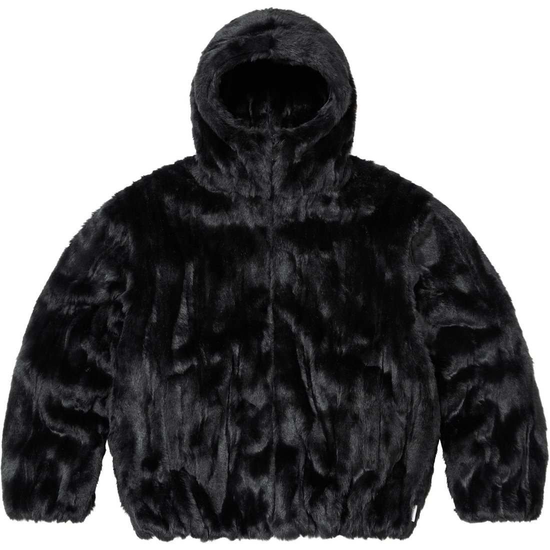 Details on Faux Fur Hooded Jacket Black from fall winter
                                                    2024 (Price is $398)