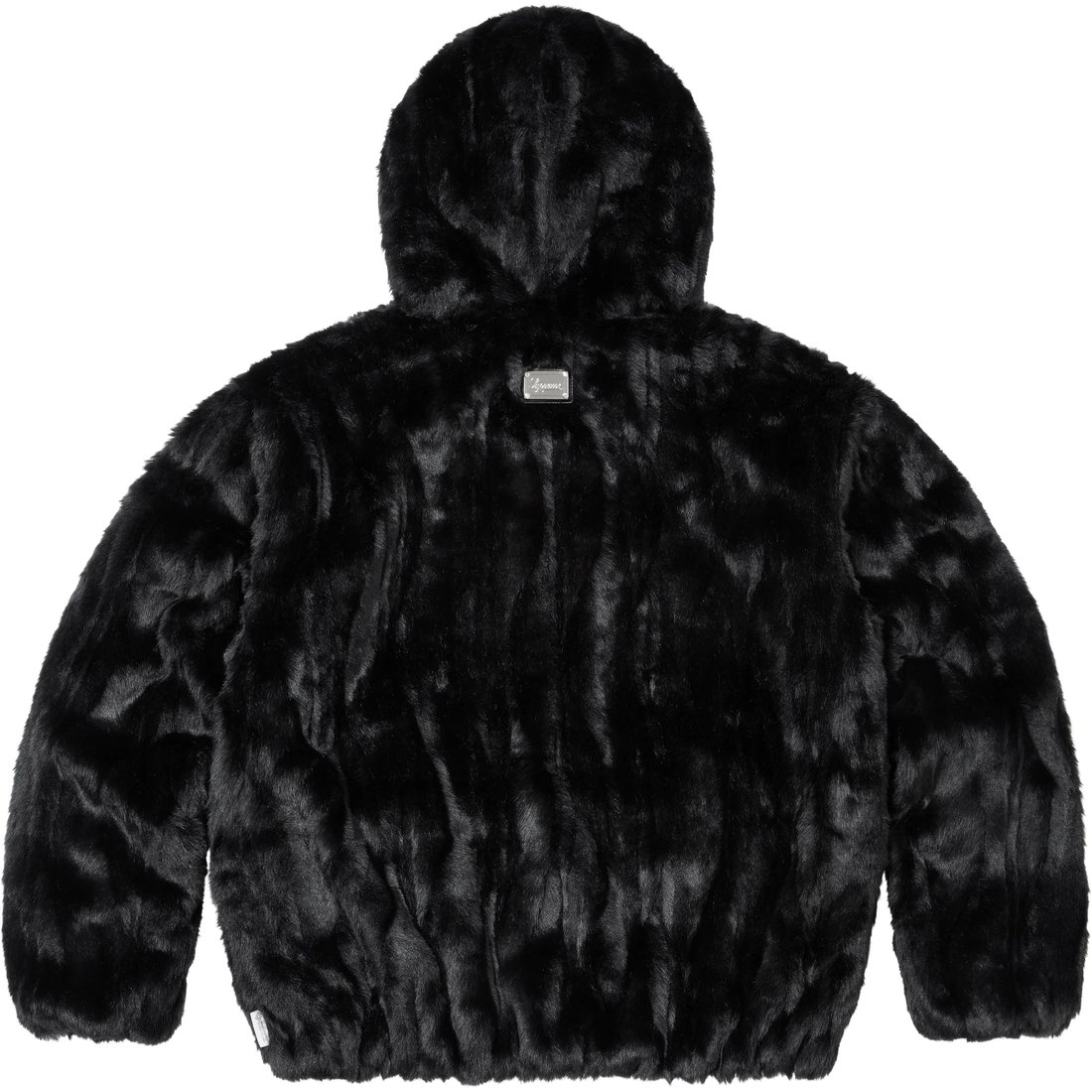 Details on Faux Fur Hooded Jacket Black from fall winter
                                                    2024 (Price is $398)