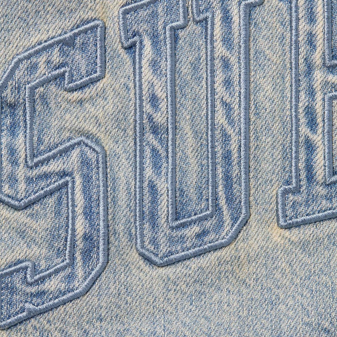 Details on Faux Shearling Lined Work Shirt Washed Indigo Denim from fall winter
                                                    2024 (Price is $158)