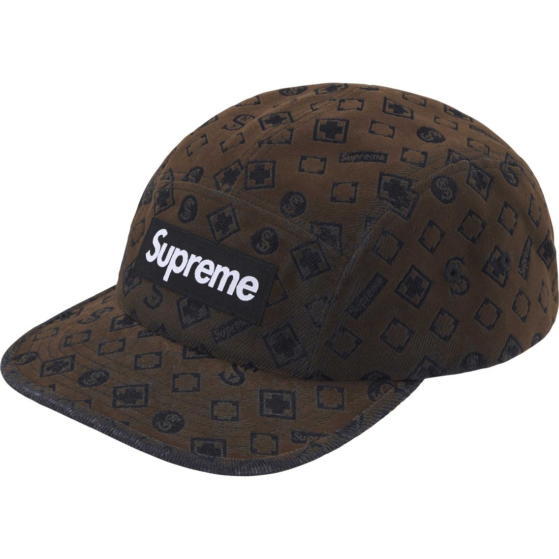 Details on Flocked Denim Camp Cap Black from fall winter
                                                    2024 (Price is $54)