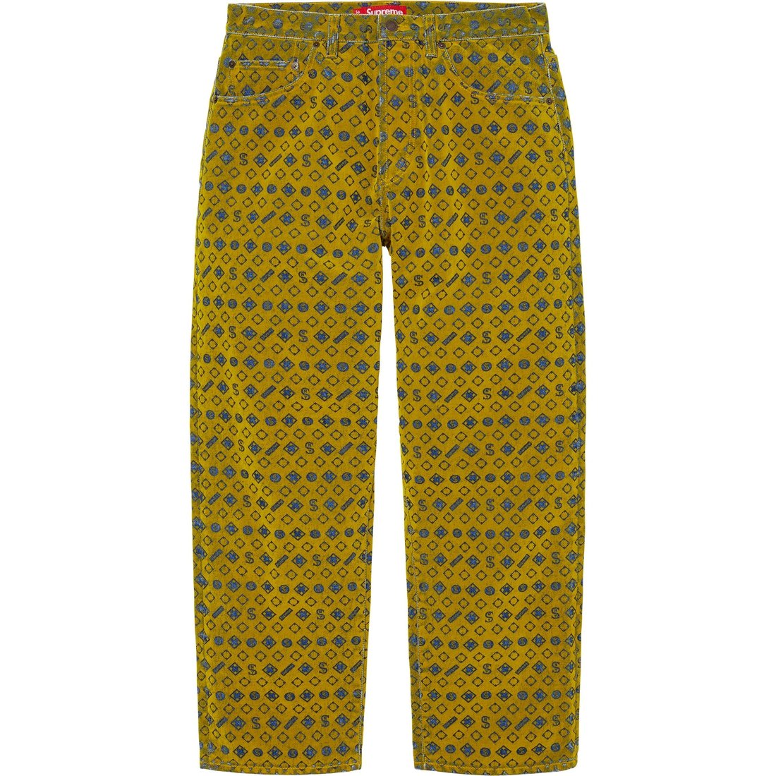 Details on Flocked Loose Fit Jean Mustard from fall winter
                                                    2024 (Price is $188)