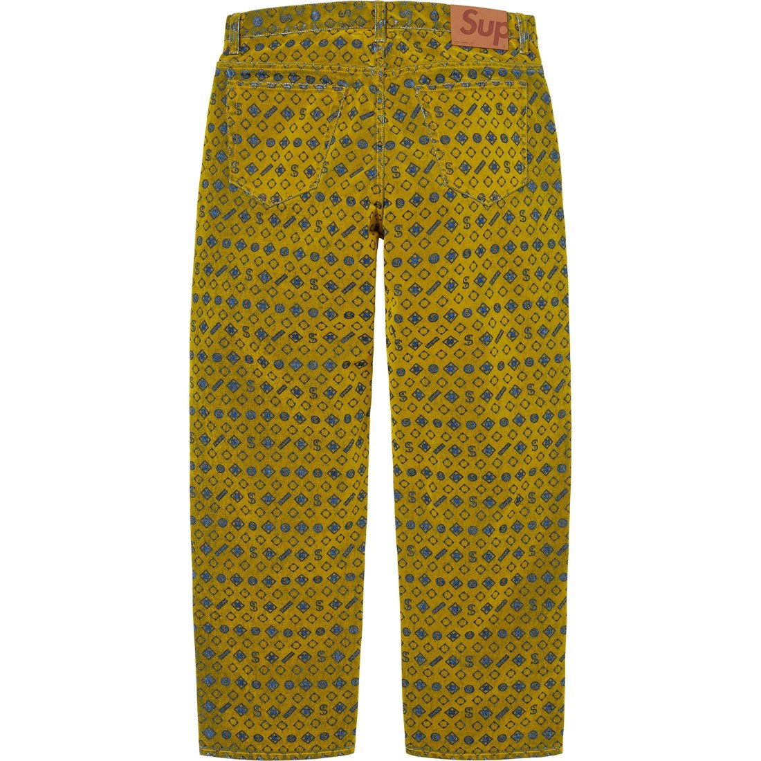 Details on Flocked Loose Fit Jean Mustard from fall winter
                                                    2024 (Price is $188)