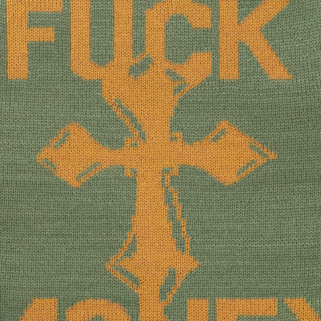 Details on Fuck Money Beanie Olive from fall winter
                                                    2024 (Price is $40)