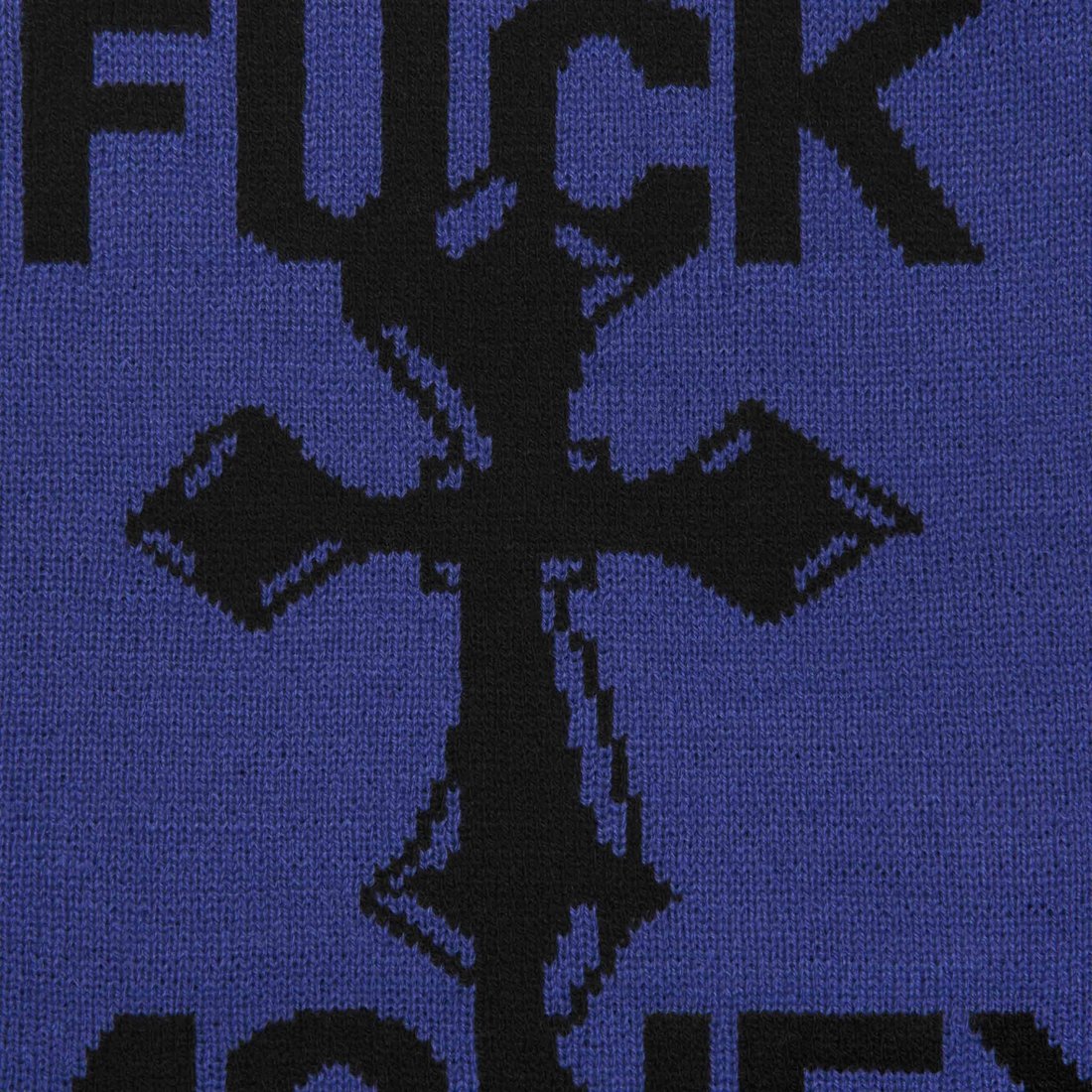 Details on Fuck Money Beanie Royal from fall winter
                                                    2024 (Price is $40)