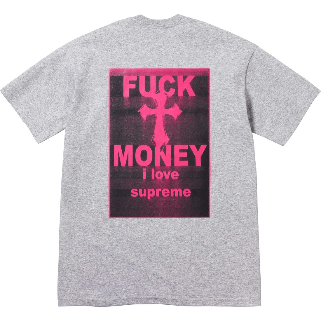 Details on Fuck Money Tee Heather Grey from fall winter
                                                    2024 (Price is $40)