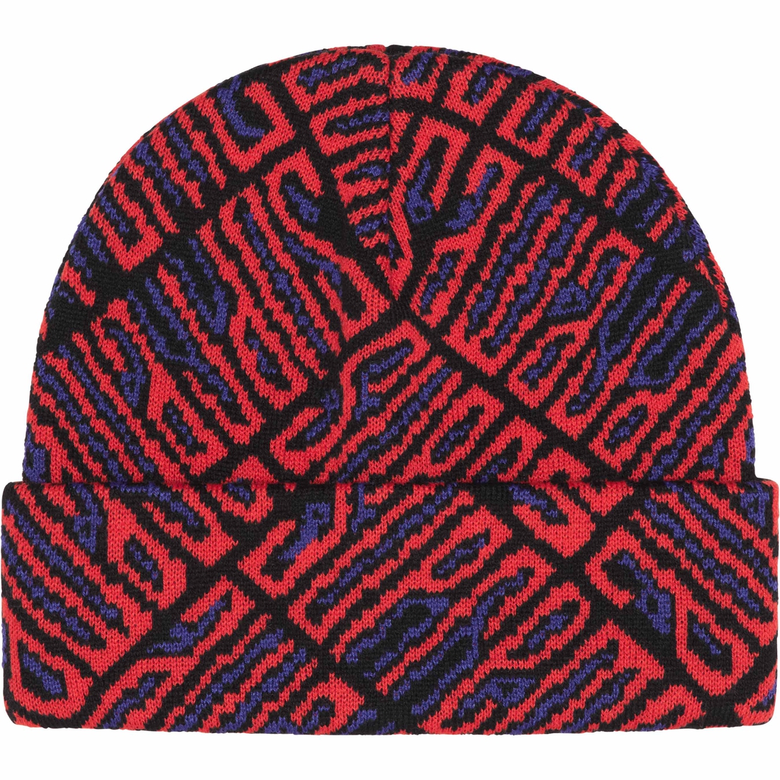 Details on Funk Spellout Beanie Red from fall winter
                                                    2024 (Price is $40)