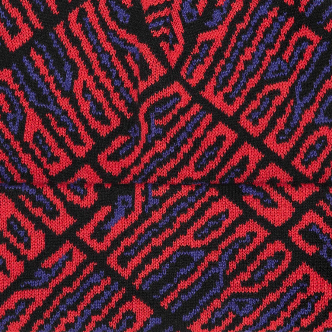 Details on Funk Spellout Beanie Red from fall winter
                                                    2024 (Price is $40)