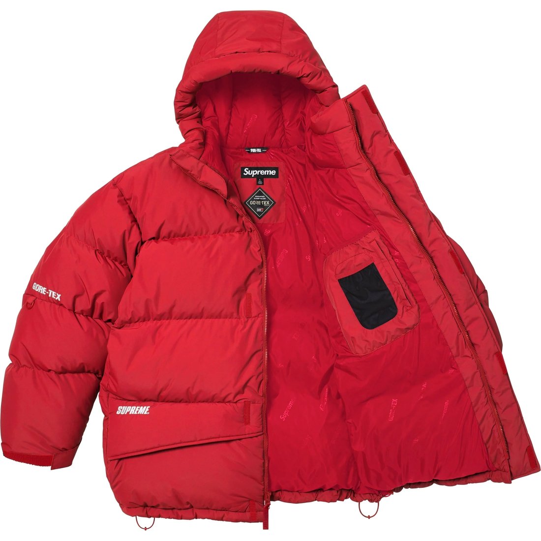 Details on GORE-TEX 900-Fill Down Parka Red from fall winter
                                                    2024 (Price is $698)