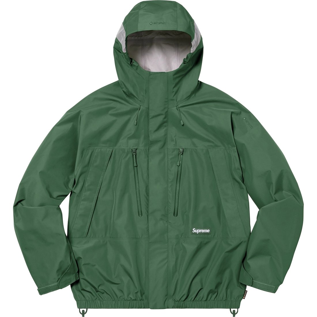 Details on GORE-TEX Taped Seam Shell Jacket Green from fall winter
                                                    2024 (Price is $398)