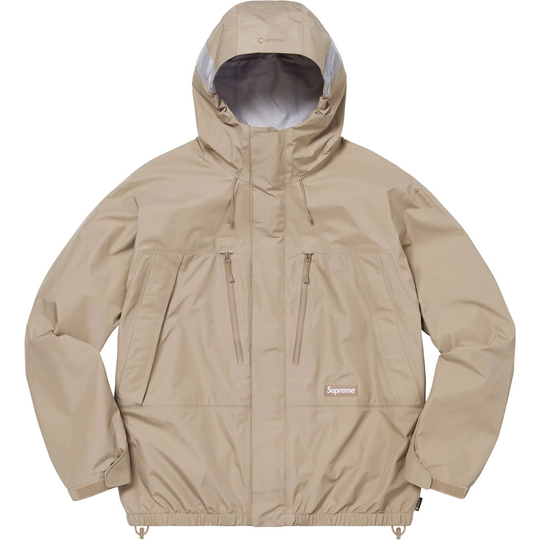 Details on GORE-TEX Taped Seam Shell Jacket Tan from fall winter
                                                    2024 (Price is $398)