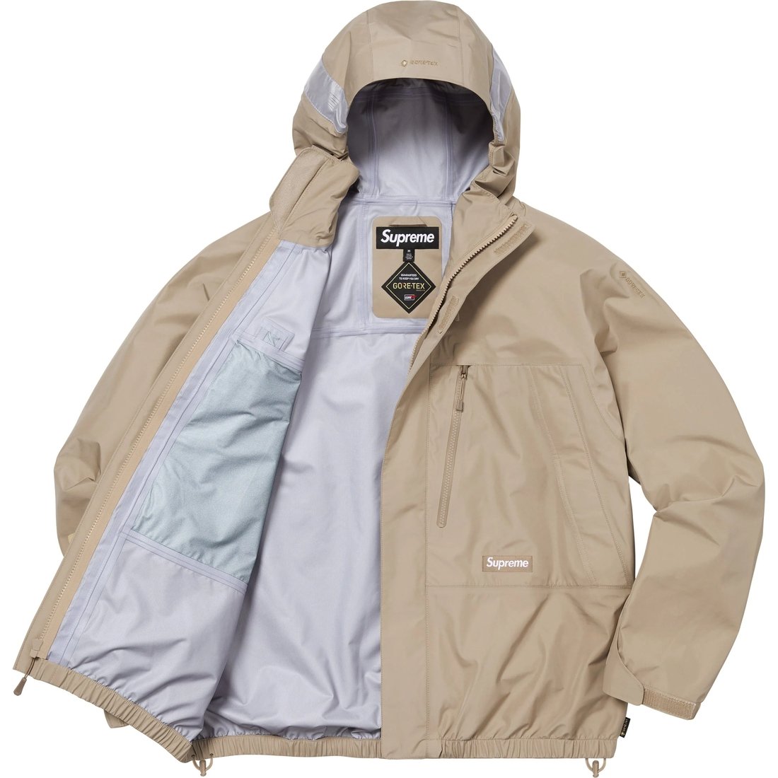 Details on GORE-TEX Taped Seam Shell Jacket Tan from fall winter
                                                    2024 (Price is $398)