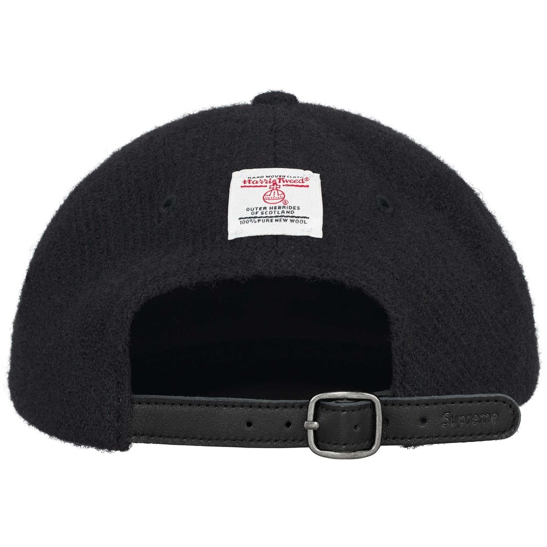 Details on Harris Tweed 6-Panel Black from fall winter
                                                    2024 (Price is $58)