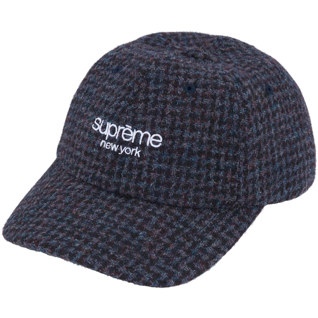 Details on Harris Tweed 6-Panel Dark Blue from fall winter
                                                    2024 (Price is $58)